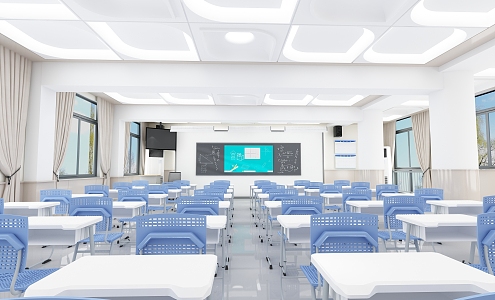 Classroom 3d model