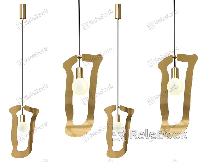 Modern Shaped Metal Chandelier Creative Living Room Shaped Metal Chandelier Shaped Curved Chandelier Light Luxury Metal Shaped Chandelier Simple Personalized Metal Chandelier model