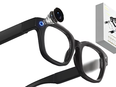 Smart Glasses With Built in Camera For Portable Digital Video Recording 3d model