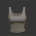 Gray Sleeveless Fitted Tank Top With Soft Fabric For Casual Wear