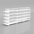 Open Design Display Shelving Units with Metal Frame and Wooden Shelves for Retail Stores