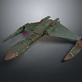 Futuristic Cosmic Spaceship Detailed Design With Aerodynamic Exterior And Green Accents