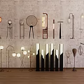 Floor Lamp Combination New Chinese Floor Lamp Quiet Floor Lamp Modern Floor Lamp 3d model