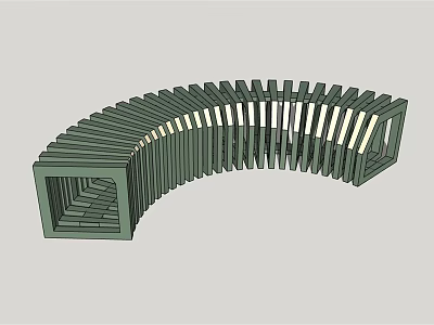 Modern Outdoor Chair Outdoor Leisure Seat Park Bench Bench 3d model