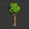 Cartoon Trees 3d model