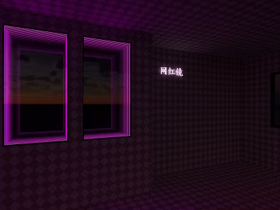 Modern Internet Celebrity Mirror Internet Celebrity Mirror Cabinet 3d model