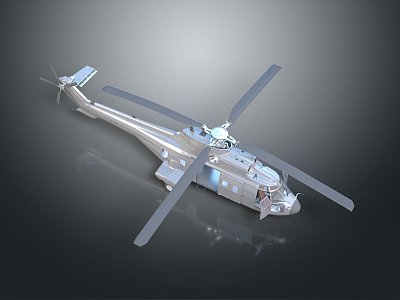 Modern Helicopter Civil Helicopter Homemade Helicopter 3d model