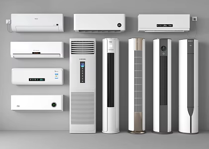 Air conditioning outlet central air conditioning hanging air conditioning 3d model