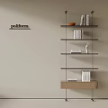 Modern Bookshelf Storage Rack 3d model