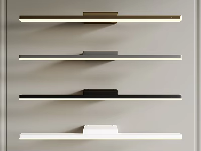 Modern Minimalist Wall Lamps In Gold Gray Black White Colors With Sleek Design For Wall 3d model