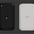 Sleek Computer Cases in Black and White Design for Modern Desktop Systems 3d model