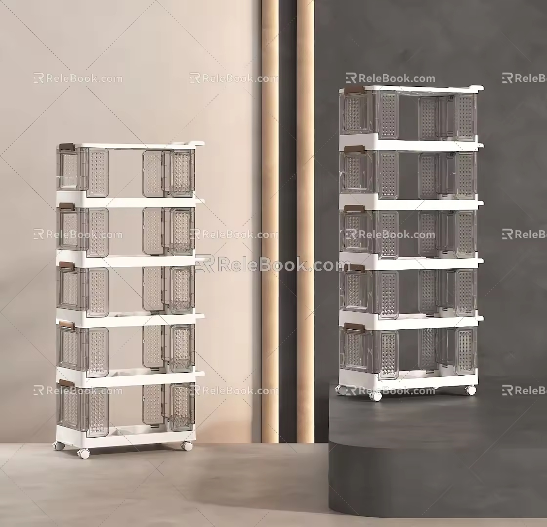 Storage Rack Shelf Display Rack 3d model