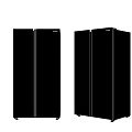 Haier Modern Black Upright Double Door Refrigerator Freezers For Home Kitchen Use