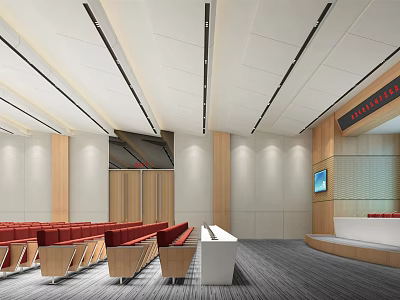 Modern Conference Hall Report Hall 3d model Modern Conference Hall Report Hall 3d model
