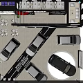 Modern WEY Tank Car Exhibition Booth With Multiple Car Models And Circular Platform