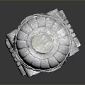 Classical Stone Sculpture With Intricate Carving And Pedestal Base Design