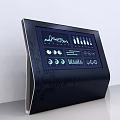 Modern all-in-one machine simple technology all-in-one machine touch screen display to shopping mall guide system 3d model