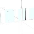 Modern Bathroom Cabinet Rack With Glass Shelves And Minimalist White Design