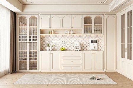 French Wine Cabinet 3d model