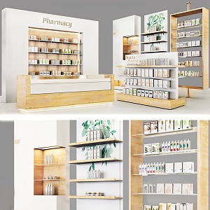 Container Cosmetic Display Cabinet 3d model