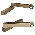 Modern Brass Wall Lights With Sleek Rectangular Design For Indoor Home Decor 3d model