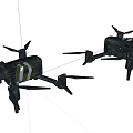 Smart Drone Quadcopter With Black Frame And Aerial Camera Features