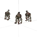 Virtual Character Game Character Cartoon Zombie 3d model