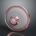 Modern Button Control Button Metal Button Stainless Steel Button 3d model