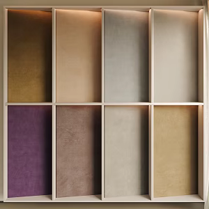 Fabric Wall Panel Wall Cloth Wall Decorative Panel 3d model