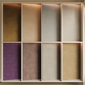 Fabric Wall Panel Wall Cloth Wall Decorative Panel 3d model