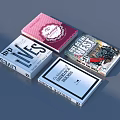Stylish Cover Books With Diverse Themes And Various Topics For Home Essentials Collection