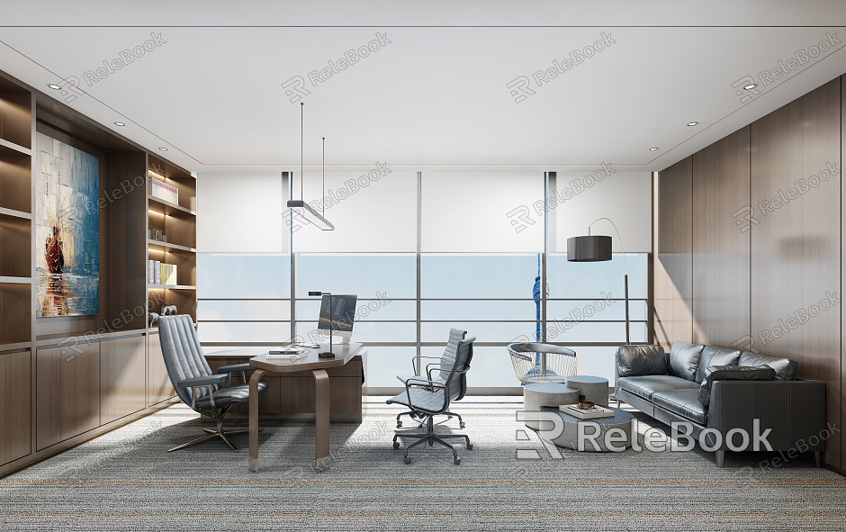 Modern Office Manager Room model