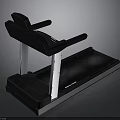 Industrial Treadmill With Black And White Design Stable Structure And Running Belt