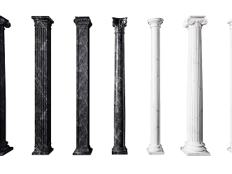 European Roman Column Roman Column Combination 3d model