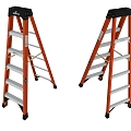 Modern ladder simple red ladder 3d model