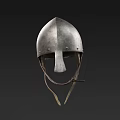 Medieval Knight Armor Clothing Featuring Metal Helmet And Leather Straps