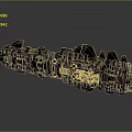 Detailed Futuristic Space Battleship With Advanced Mechanical Structure For Cosmic Exploration