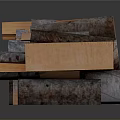 Natural Stacked Firewood Logs For Household Cooking And Warmth Supply