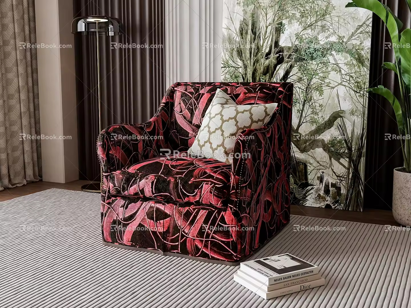 Wind single sofa 3d model