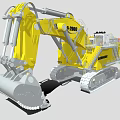 Yellow Liebherr 9-2000 Heavy Duty Tracked Excavator With Large Bucket