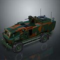 Bulletproof Car Armed Jeep Armed Car Armed Bulletproof Car Military Jeep Off-road Jeep Humvee 3d model