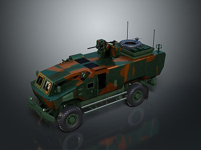 Bulletproof Car Armed Jeep Armed Car Armed Bulletproof Car Military Jeep Off-road Jeep Humvee 3d model