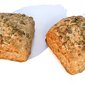 Homemade Whole Grain Bread Topped With Fresh Pumpkin Seeds And Nutty Texture