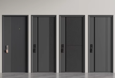 Modern security door 3d model