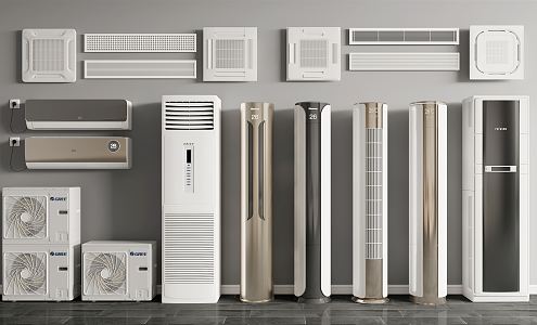 Modern air conditioning air conditioning port 3d model