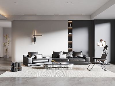 modern living room model