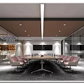 Front Desk Reception Area In Luxurious Lobby With Chandelier Decorative Tree And Columns