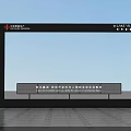 China Zun Business Center Photo Spot with Black Frame Structure and Bench Design