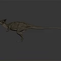 Detailed 3D Dinosaur Character Model With Spiked Head And Scaly Skin