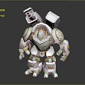 Modern Robot Mech Warrior Mech Soldier Machine Battlearm Mechanical Battlearm 3d model